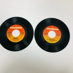 VTG CHICAGO 45 RPM 7" Vinyl Record Singles Together Again If You Leave Me Now - Picture 1 of 5