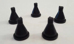 Paquete de 5 puntas de boquilla deflectora negra 145 grados de pulverizadores individuales - Imagen 1 de 1