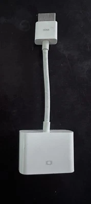 GENUINE OEM ORIGINAL Apple HDMI to DVI Adapter for MONITOR TV - White MJVU2AM/A - Image 1 of 4