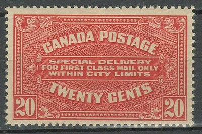Canada 1922 ☀ Special Delivery 20 c ☀ MLH stamp - Image 1 of 2