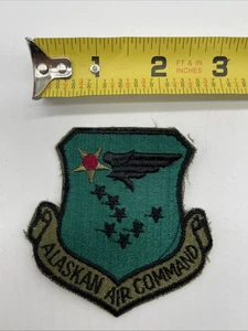 U.S. Military USAF Alaskan Air Command Patch Insignia Cut Edge Subdued Sew On - Picture 1 of 4