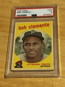 PSA 3 1959 Topps Bob Clemente #478 - Foto 1 di 2