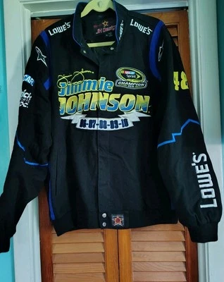 Chaqueta de carreras JH Design Jimmie Johnson NASCAR 5 veces campeón 2006-2010 talla XL Foto 1 de 4