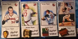 Los Angeles Angels "RYAN EXPRESS" 4 NO HITTER PINS w/CARDS - 4 Lapel Pins - Picture 1 of 9