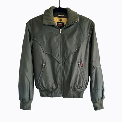 Vintage John Weitz X600 Bomber Safari Jacket XS/S Military 70s 80s Retro Racing - Image 1 of 4
