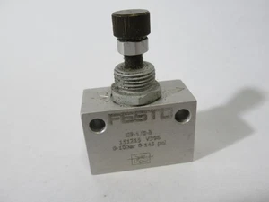Festo 151215 GR-1/8-B 1-Way Flow Control Valve G1/8" 10BAR 180-210l/min USED - Picture 1 of 1