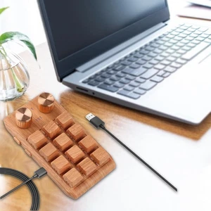 Mini 12-key Keyboard 2 Knobs Portable USB Multifunctional Mechanical Keyboard - Picture 1 of 5