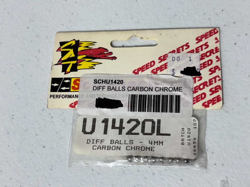 Schumacher U1420L Vintage RC R/C Diff Bolas Carbono Cromo 4mm Nuevo Nuevo de Lote Antiguo U1420 Foto 1 de 1