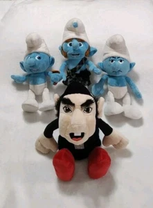The Smurfs 13" Gargamel 11" Grouchy 11" Brainy & 11" Scottish Kilt Gutsy 4 Plush - Picture 1 of 18