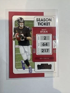 MATT RYAN 2021 Panini Contenders Season Ticket 4 NFL Falcons Football Card Nm Mt - Picture 1 of 2
