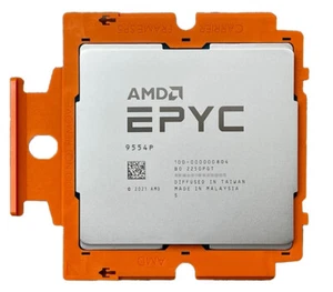 AMD EPYC Genoa 9554P 3.1-3.75GHz 64Core 128Thread 360W CPU Processor 9004 Series - Picture 1 of 2