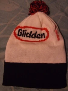 Glidden Paint Toque Vintage Winter Hat Pom-Pom Ski Knit Cap - Picture 1 of 2