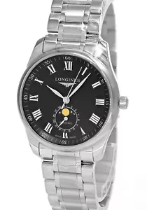 Longines Master Collection Moonphase 40MM Black Dial Men's Watch L2.909.4.51.6 - Picture 1 of 4