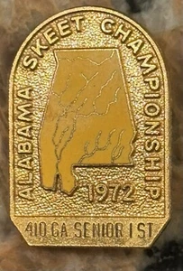 Scarce 1972 Alabama Skeet Championship 410 Gauge Sr. 1st Place Medal GF 14g 1.5” - Picture 1 of 4