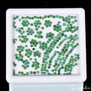 300 Pcs/20 Ct Natural Colombian Emerald 2mm Round Cut Loose Untreated Gemstones - Picture 1 of 6