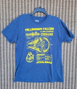 Star Wars Millennium Falcon T-Shirt Grau Herren L Large - Bild 1 von 6