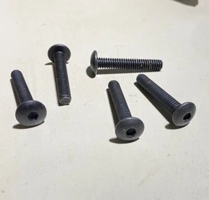 Tornillos hexagonales Allen de óxido negro de 1/4-20 cabeza de botón 125 un. - Imagen 1 de 4