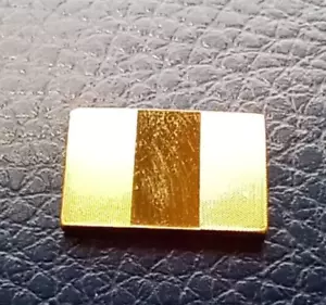 COTE DIVOIRE FLAG- THE FRANKLIN MINT - GOLD ON .925 STERLING SILVER - SMALL 1.5g - Picture 1 of 2