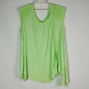 New Free People Sz S Tunic Top $58 Handkerchief Slit Hem Sleeveless Scoop Neck - Bild 1 von 10