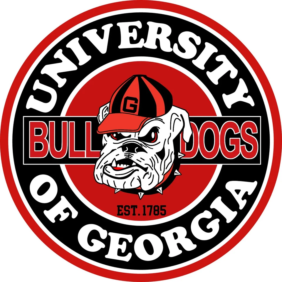 University of Georgia Bulldogs sticker logo NCAA weatherproof bumper vinyl - Image 1 of 1