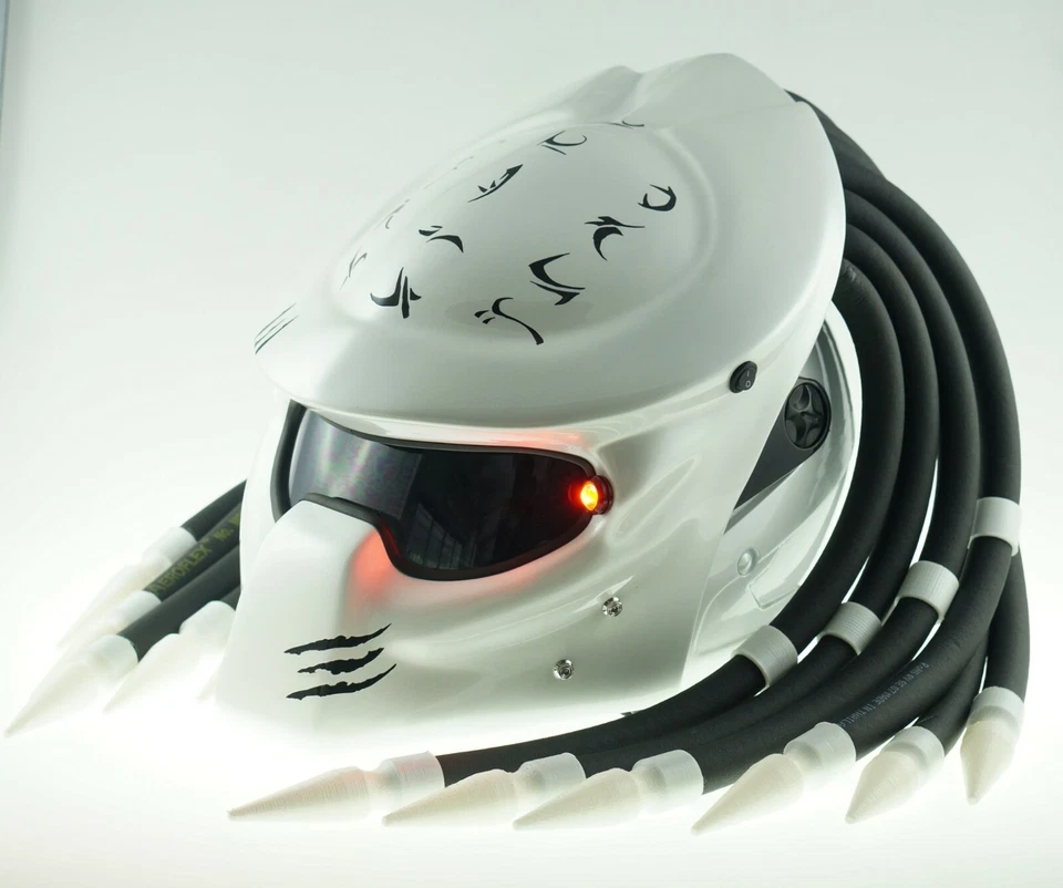 1999 PREDATOR GLOSSY PEARL BK CASCO MOTORCYCLE HELMET CUSTOM SIZE M - Image 1 of 4