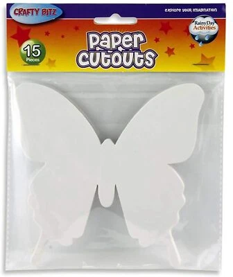 PERMIER STATIONERY Premier Crafty Bitz Butterfly Cut-outs Pack of 15 - Arts and Crafts - Party Bags