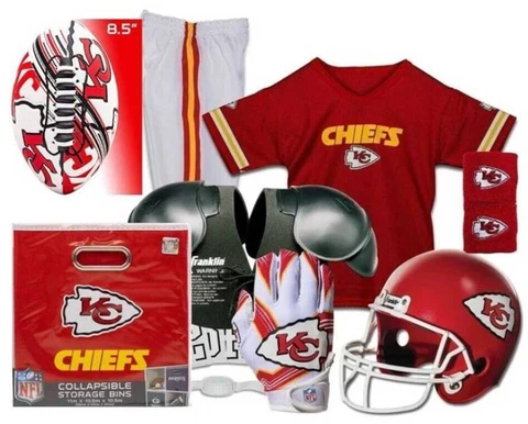 Kansas City Chiefs Kids NFL Deluxe Uniform and Accessories Cover