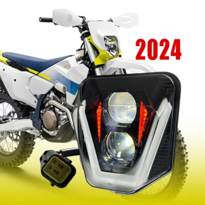 LED Headlight for Husqvarna 2024 TE150 TE250 TE300 FE250 FE350 FE450 501 Enduro - Image 1 of 4