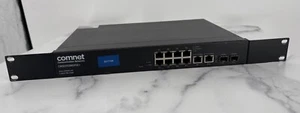 Comnet 8 Port POE+ Managed Switch CWGE2FE8MSPOE+ & Mounting Bracket - Picture 1 of 2