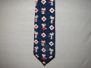 Corbata vintage Snoopy corazones de San Valentín y Beagles para hombre - Imagen 1 de 3