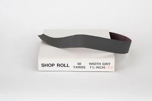 Rollos de tienda de papel de lija de tela emery de óxido de aluminio de 1,5"x 50 yardas - metales 180 grano - Imagen 1 de 1