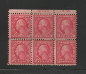 # 540, Unused Plate # Block of 6. Ave, NH. CV $ 175.00 - Picture 1 of 2