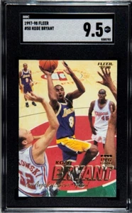 1997-98 Fleer Kobe Bryant tarjeta de la NBA #50 Lakers SGC 9,5 como nueva - Imagen 1 de 2