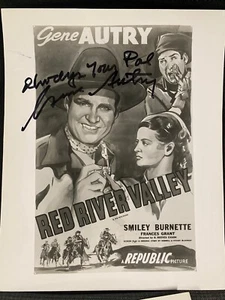 GENE AUTRY - AUTOGRAFIADO VINTAGE A MANO - FOTO FIRMADA - ¡LA MEJOR EN EBAY!  - Imagen 1 de 1