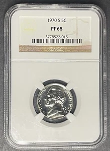 1970-S Proof Jefferson Nickel NGC PF-68, Buy 3 Items, Get $5 Off!! - Picture 1 of 2