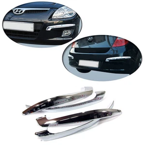 Chrome Bumper Moulding Cover 4p For 2008 2011 Hyundai i30 - Picture 1 of 1
