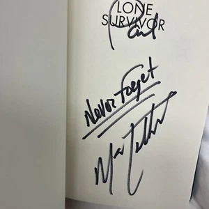 SIGNIERT Lone Survivor von Marcus Luttrell HCDJ Inschrift Paul Seal Team 10 - Bild 1 von 10
