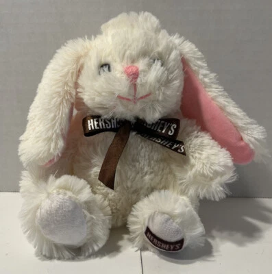 Gallerie Candy & Gifts Pelúcia Hershey’s White Rabbit Orelhas Rosa Marrom Hershey’sBow - Imagem 1 de 4