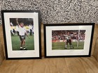 x2 Paul Gascoigne Signed England Italia 90 & Euro 96  Gazza Autograph Frame