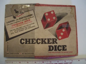 Very Rare 1943 Checker Dice Game Samual Eppy and Company Collectable - Picture 1 of 24