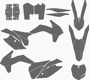 Motorbike Clear Protective Decals for KTM SX-F 125-450F 2013-2014 - Picture 1 of 2
