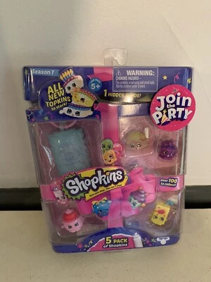 Shopkins Temporada 7 Únete a la Fiesta Paquete de 5 Shopkins. Nuevo en paquete Foto 1 de 3