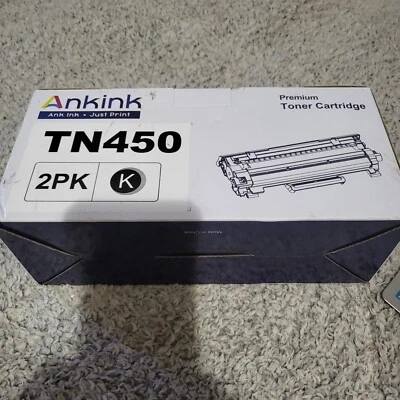 TN450 Toner Cartridge  Black Open Box Set Of 2 Fits Brother  - Image 1 of 4