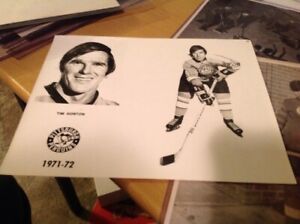 TIM HORTON 1971-72 PITTSBURGH PENGUINS NHL HOCKEY PHOTO HORTON'S PIRATES HORNETS