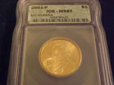 2001-P   $1   Sacagawea      - Image 1 of 2