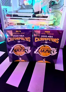 2x Panini Los Angeles Lakers 2020 NBA Champions 30 Trading Card Team Limited Set - Picture 1 of 1