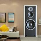 New 3D Audio-visual Door Wall Sticker Decals Self Adhesive Mural PVC Home Decor 