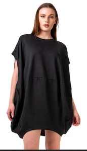 Camiseta túnica oversize kate hewko talla única negra - Imagen 1 de 7
