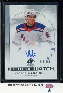 2024-25 SP Authentic Future Watch #167 Victor Mancini Autograph RC 718/999 - Picture 1 of 2