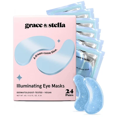 Grace & stella a dream come blue illuminating eye masks 24x6g DAMAGED BOX - Image 1 of 4